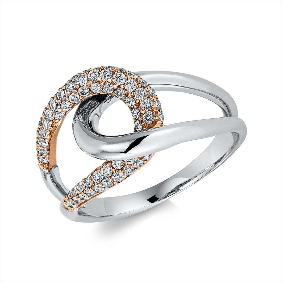 Ring 14 kt WG+RG