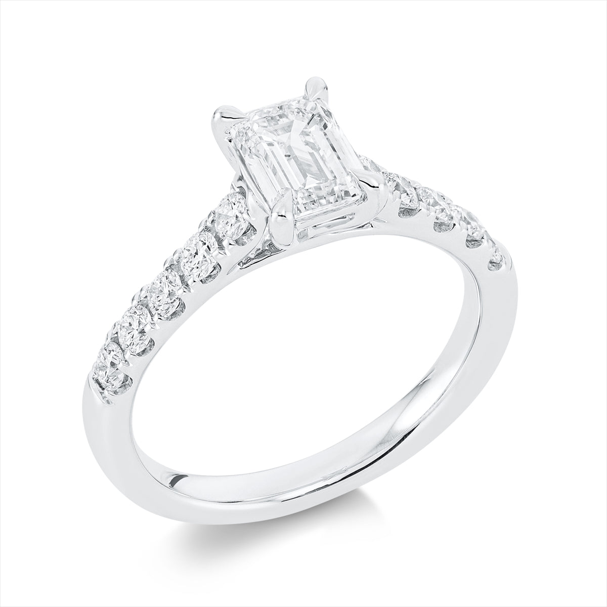 Ring 4er-Krappe 18 kt WG