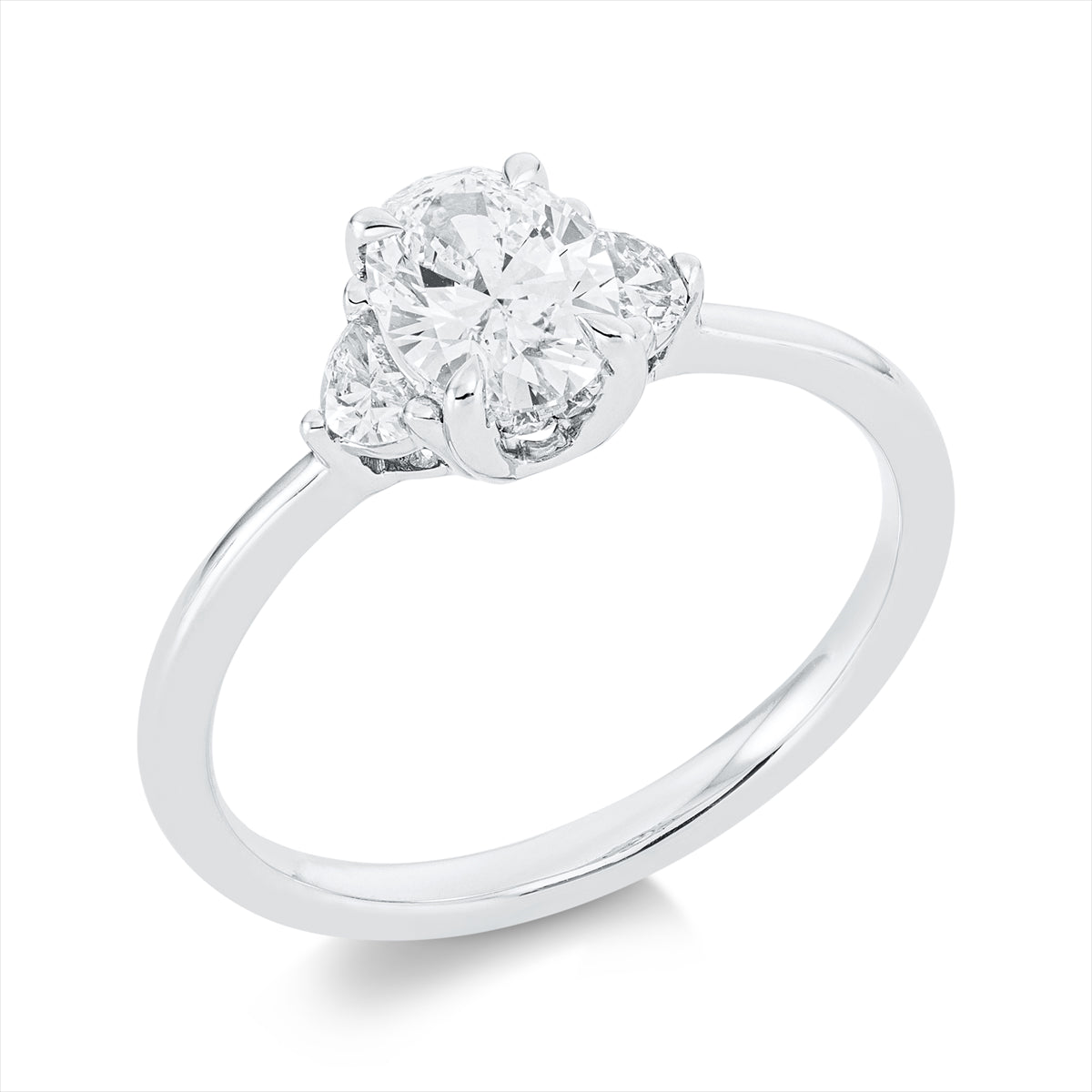 Ring 4er-Krappe 18 kt WG