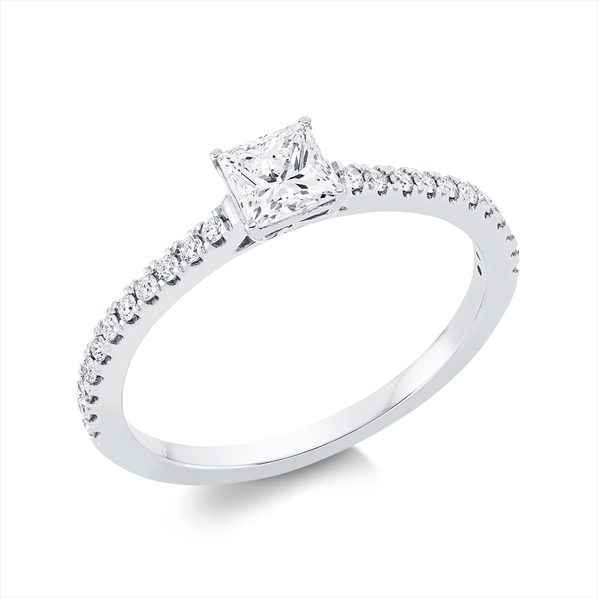 Ring 4er-Krappe 18 kt WG