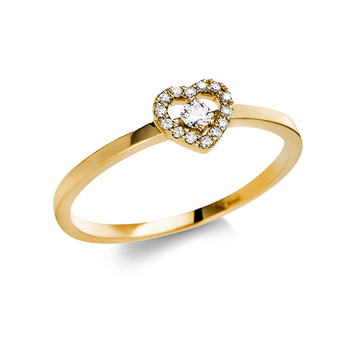 Ring 18 kt GG Herz