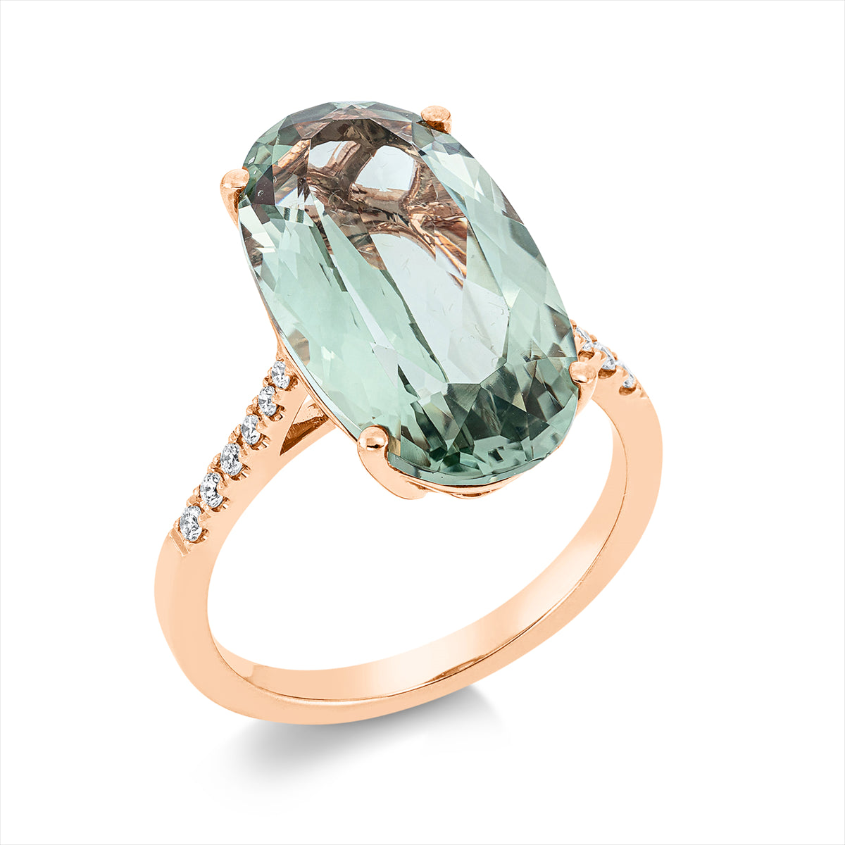 Ring 4er-Krappe 18 kt RG