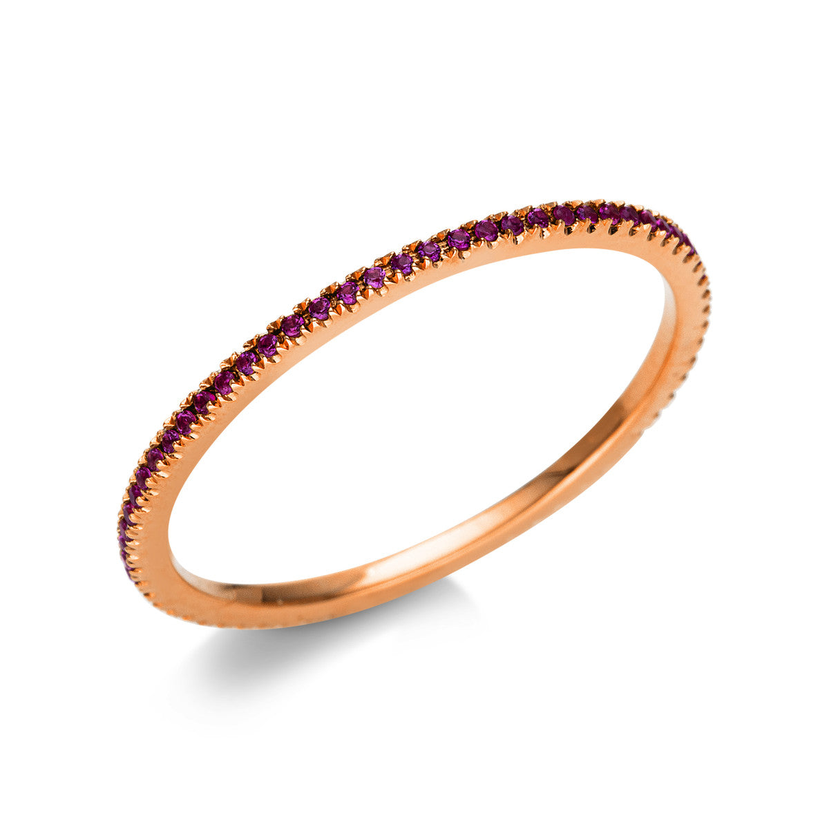 Ring 18 kt RG, schwarz rhodiniert