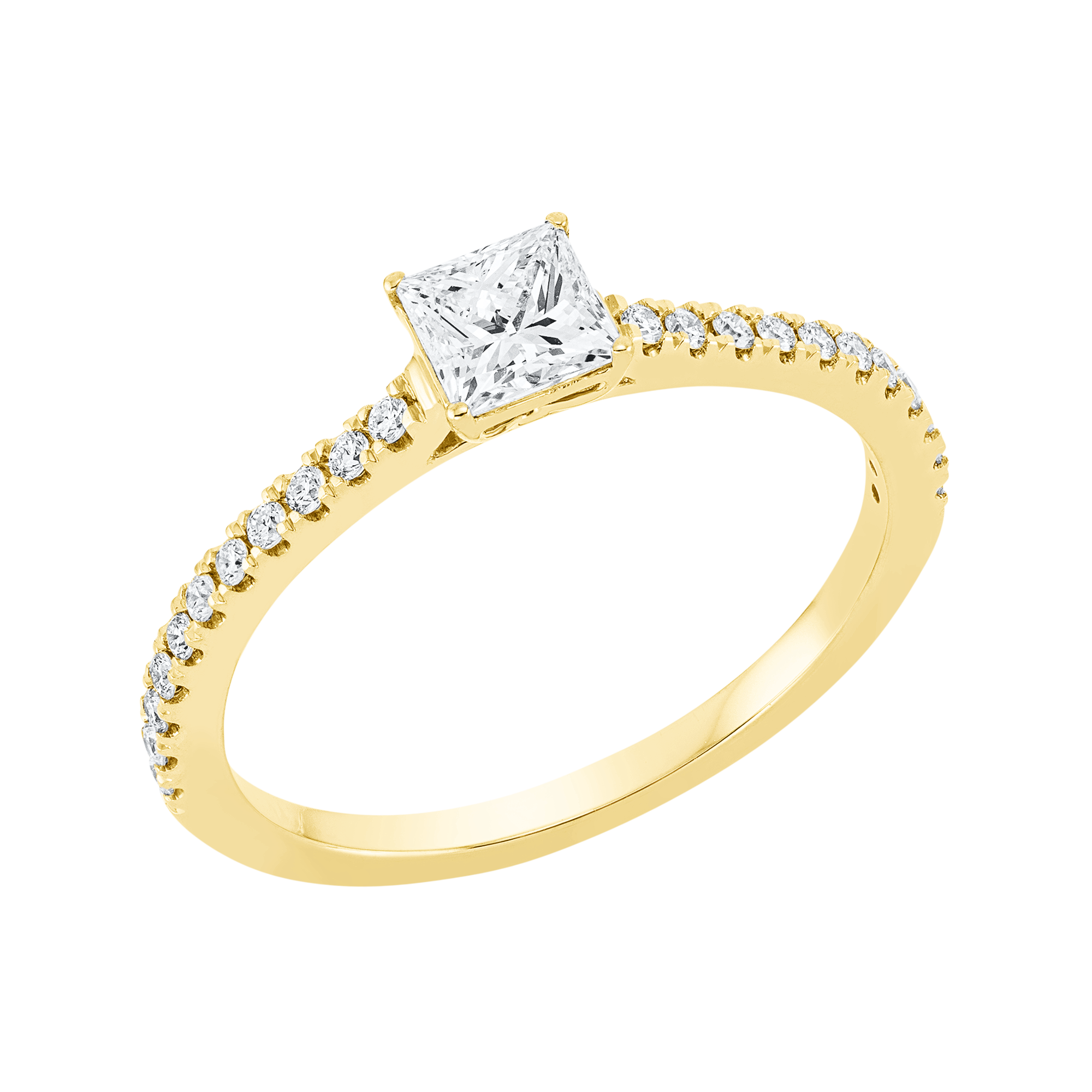 Ring 4er-Krappe 18 kt GG