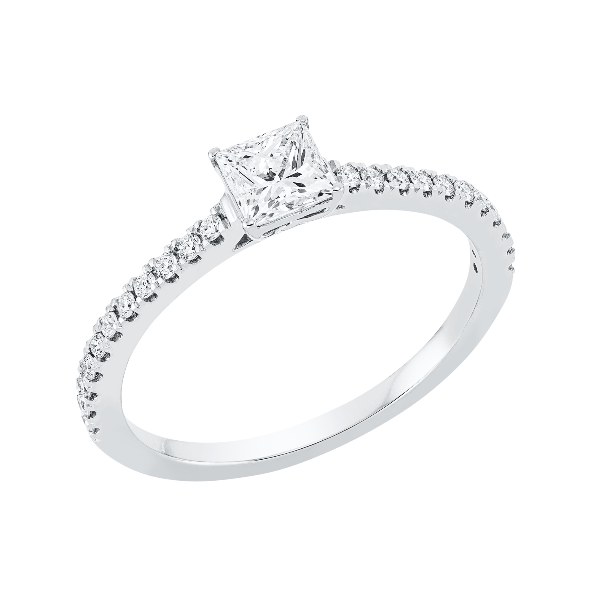 Ring 4er-Krappe 18 kt WG