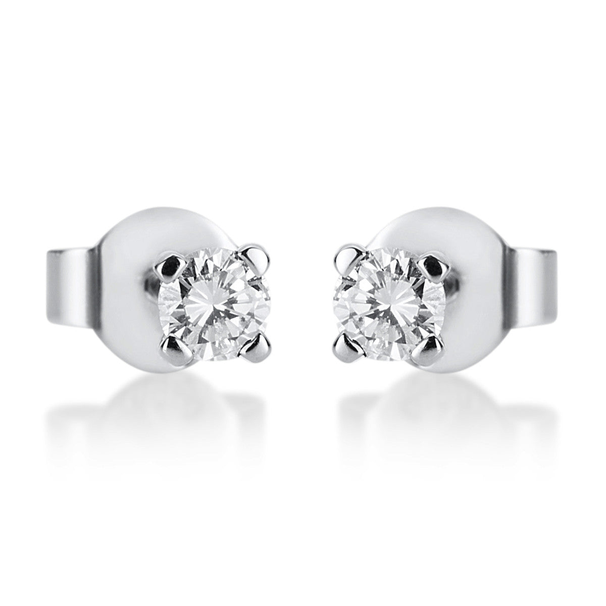 Ohrstecker 4er-Krappe 14 kt WG