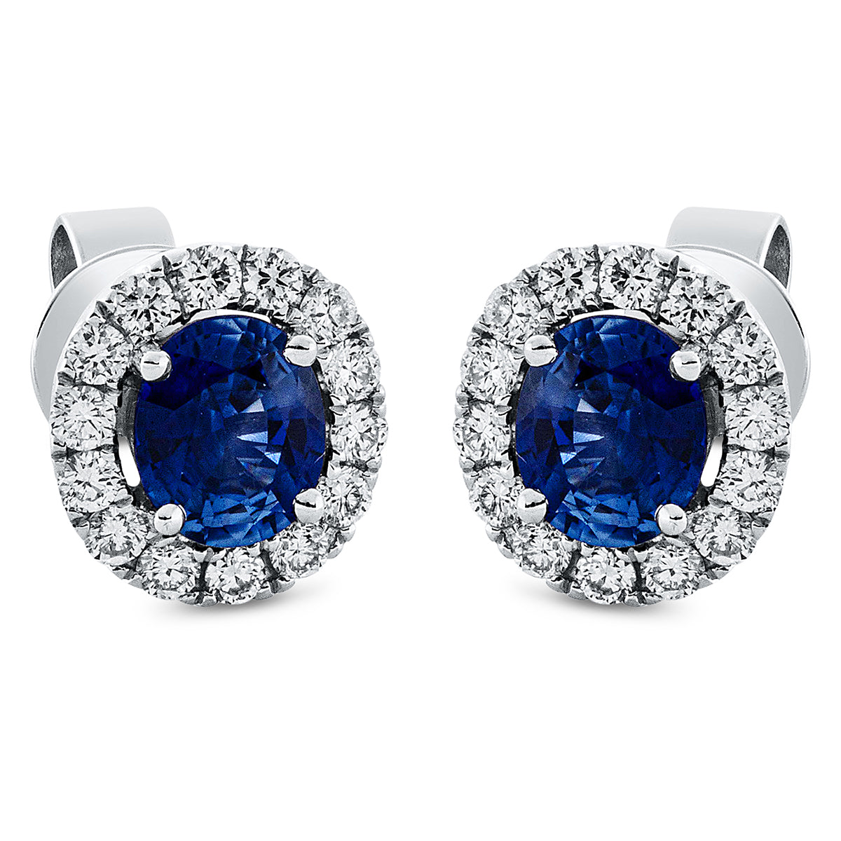 Ohrstecker 4er-Krappe 18 kt WG