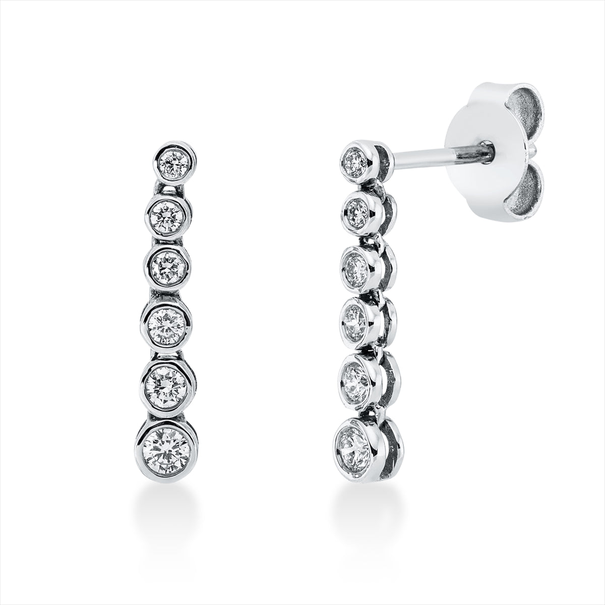 Ohrschmuck Zarge 18 kt WG