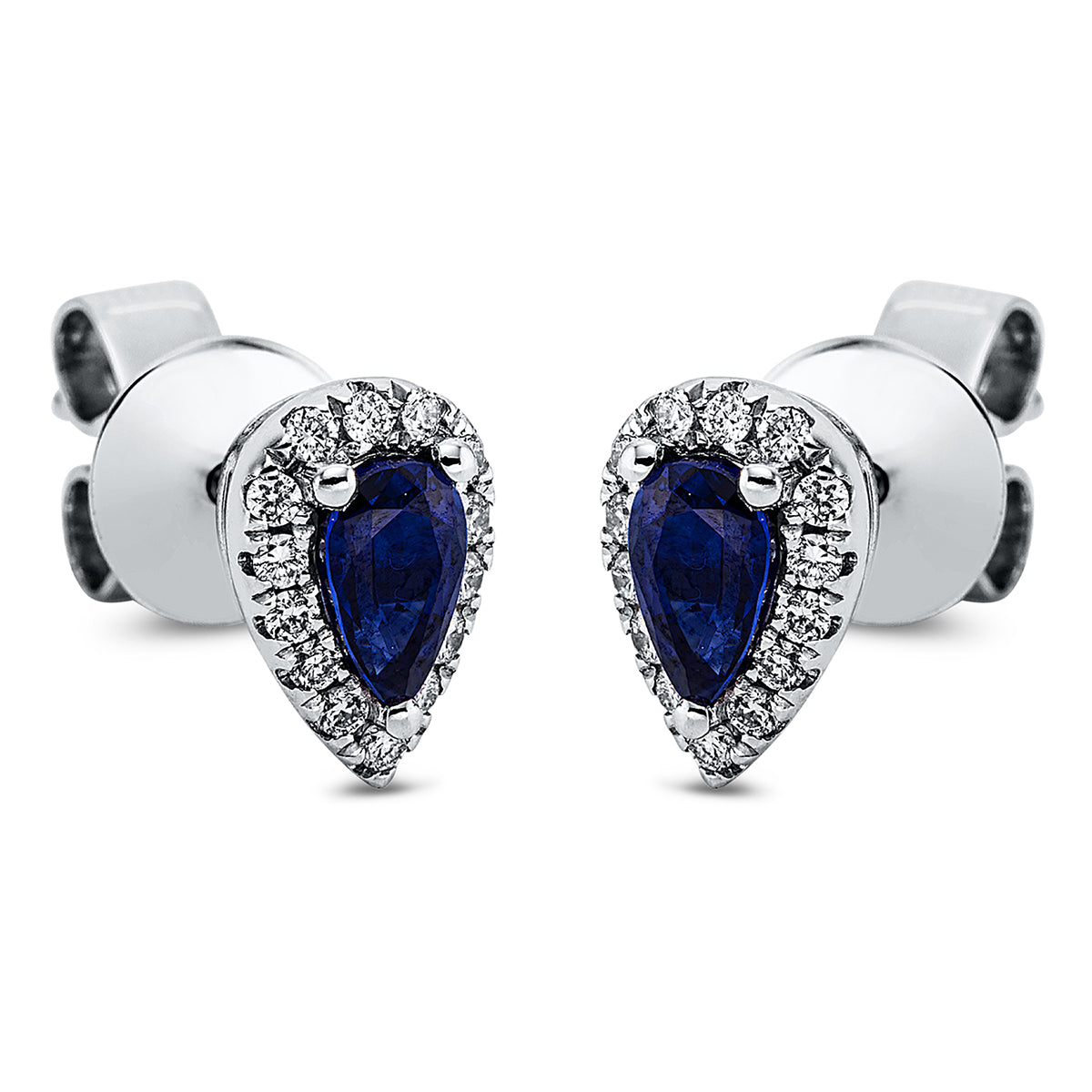 Ohrstecker 3er-Krappe 18 kt WG