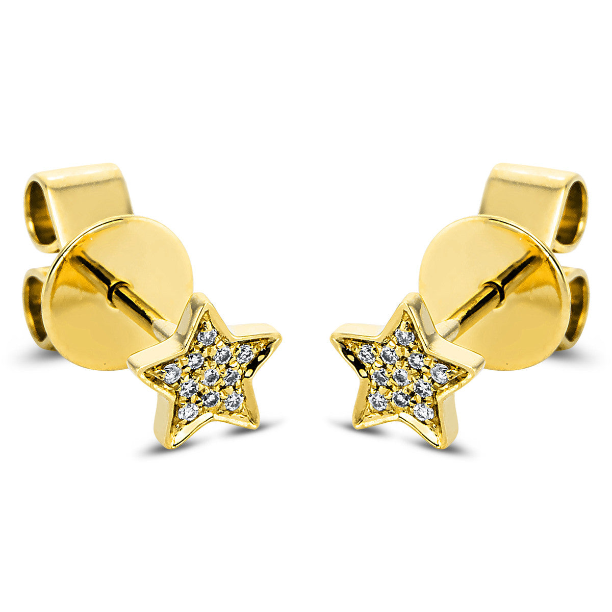Ohrstecker 18 kt GG Stern