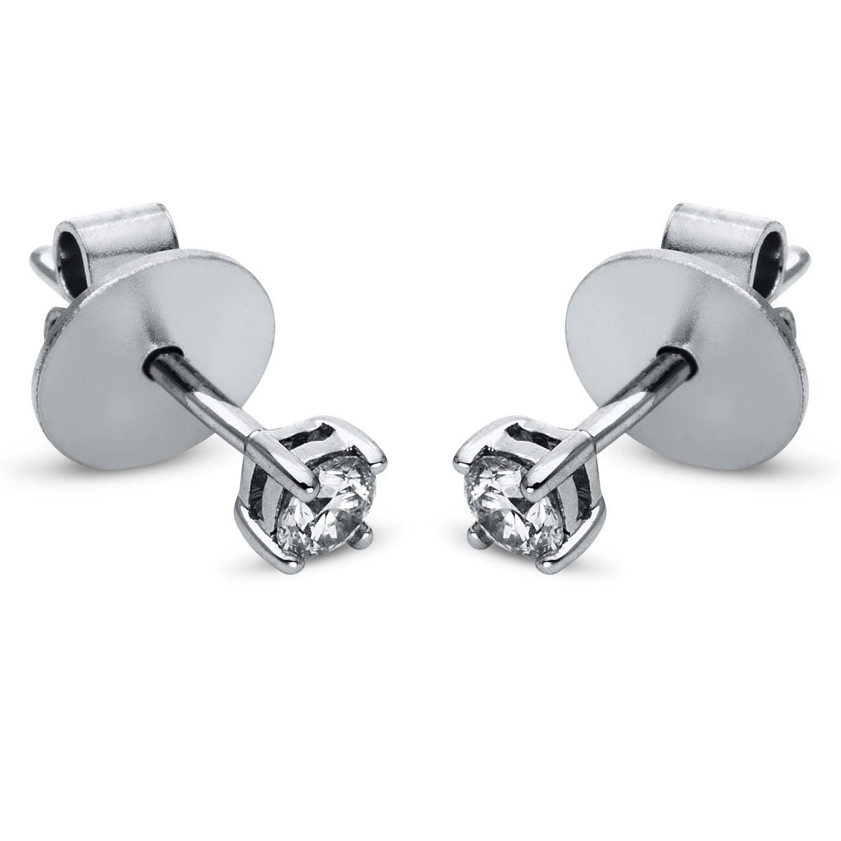 Ohrstecker 4er-Krappe 14 kt WG