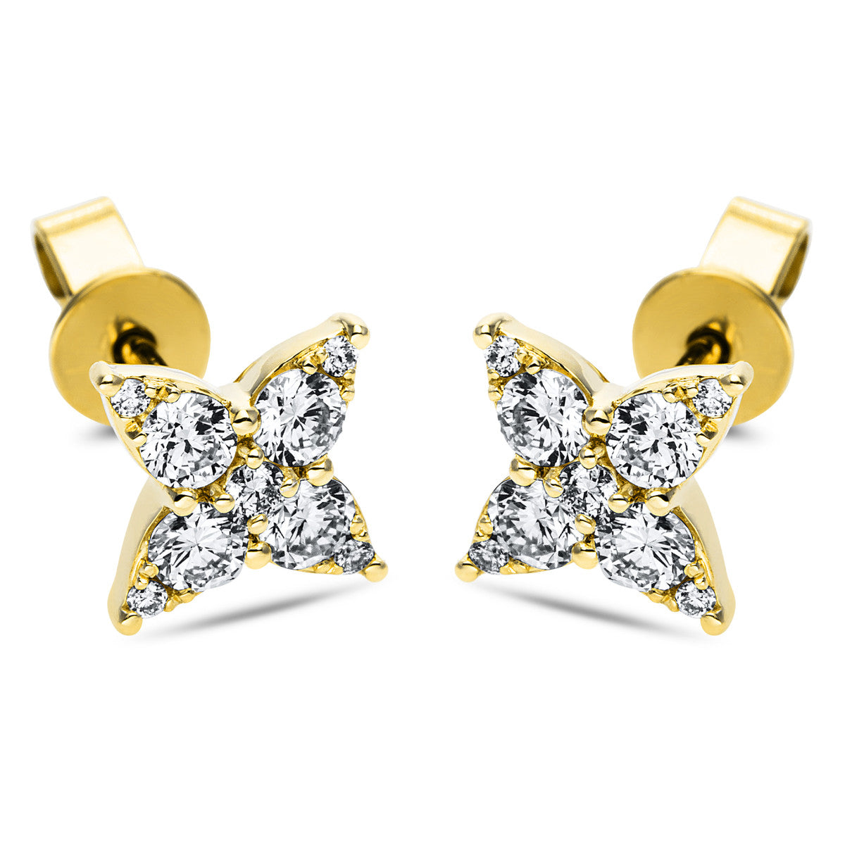 Ohrstecker 18 kt GG Stern