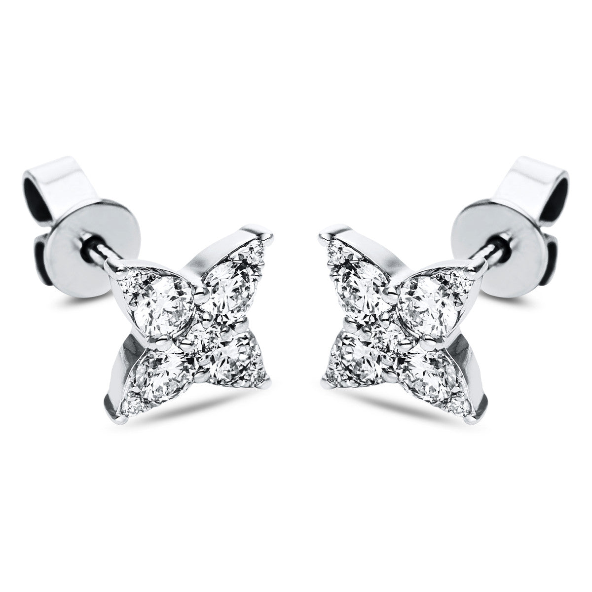 Ohrstecker 18 kt WG Stern