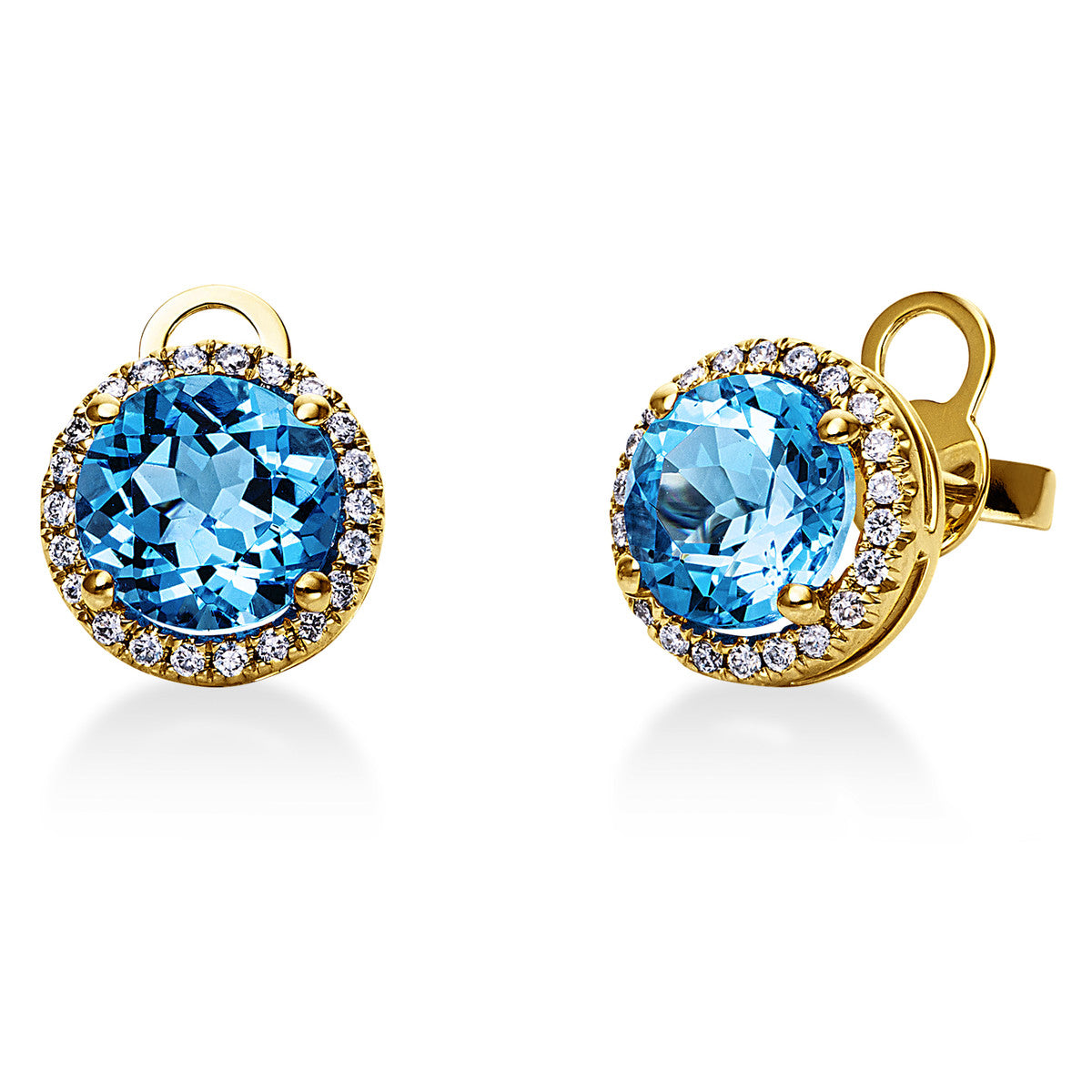 Ohrstecker 4er-Krappe 18 kt GG