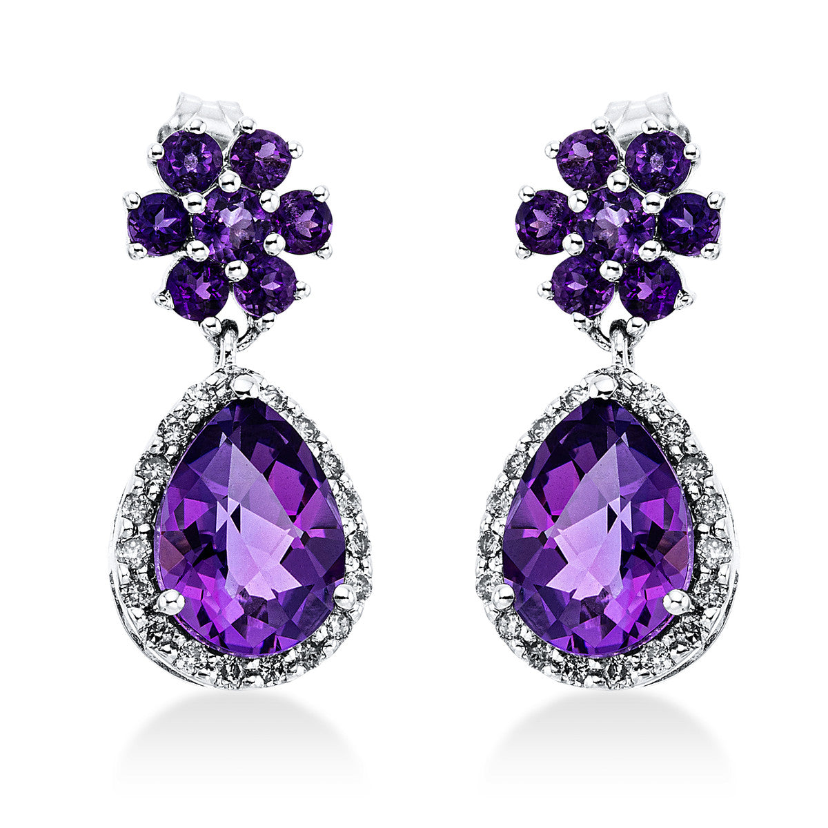 Ohrschmuck 3er-Krappe 18 kt WG