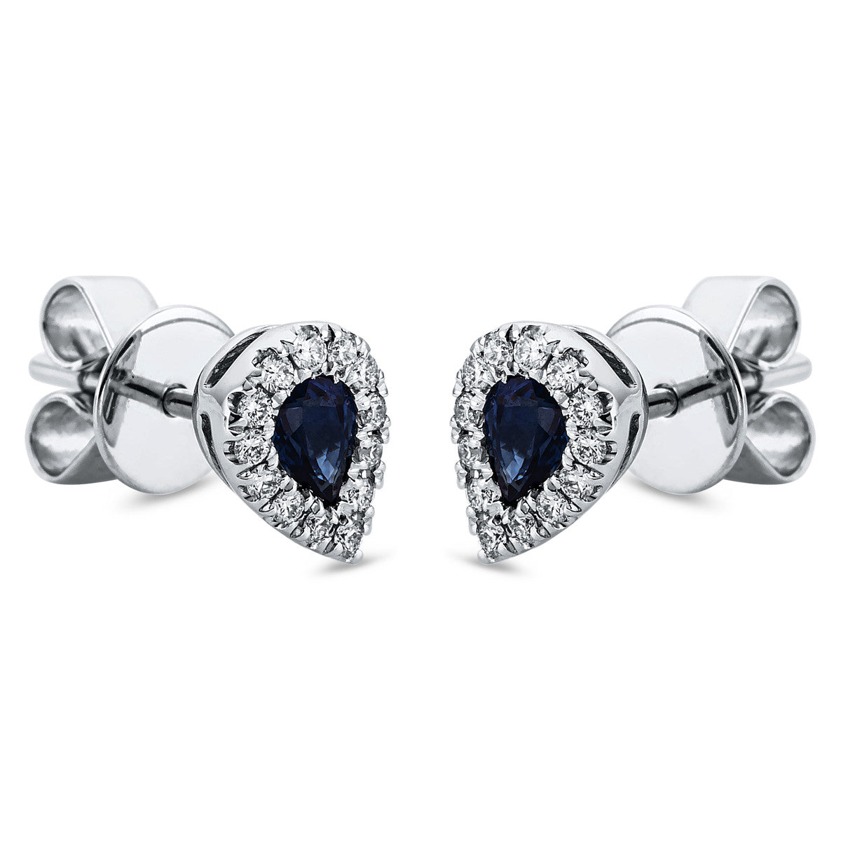 Ohrstecker 3er-Krappe 18 kt WG