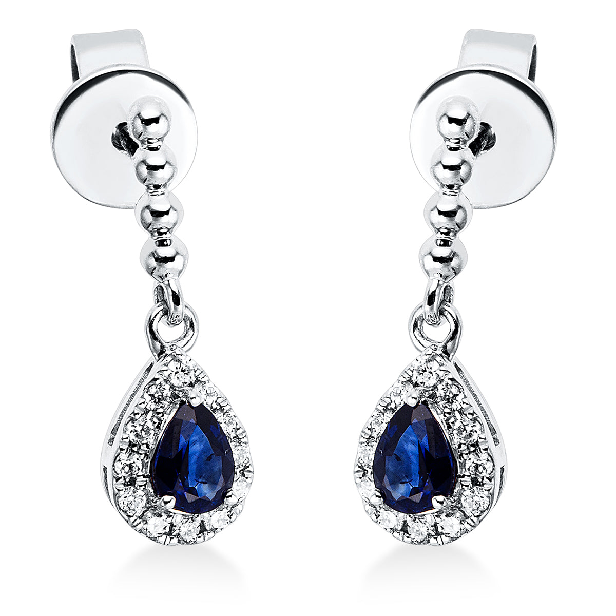 Ohrschmuck 3er-Krappe 18 kt WG Tropfen