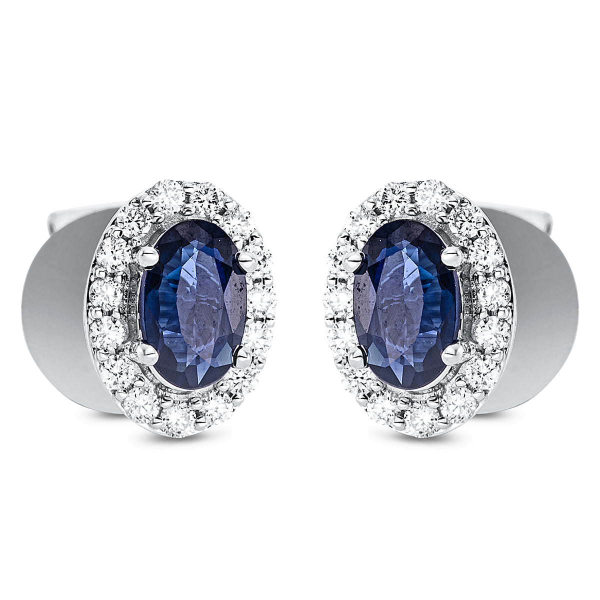 Ohrstecker 4er-Krappe 18 kt WG