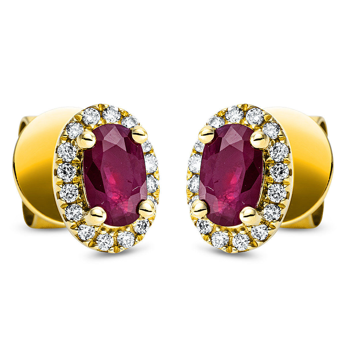 Ohrstecker 4er-Krappe 18 kt GG