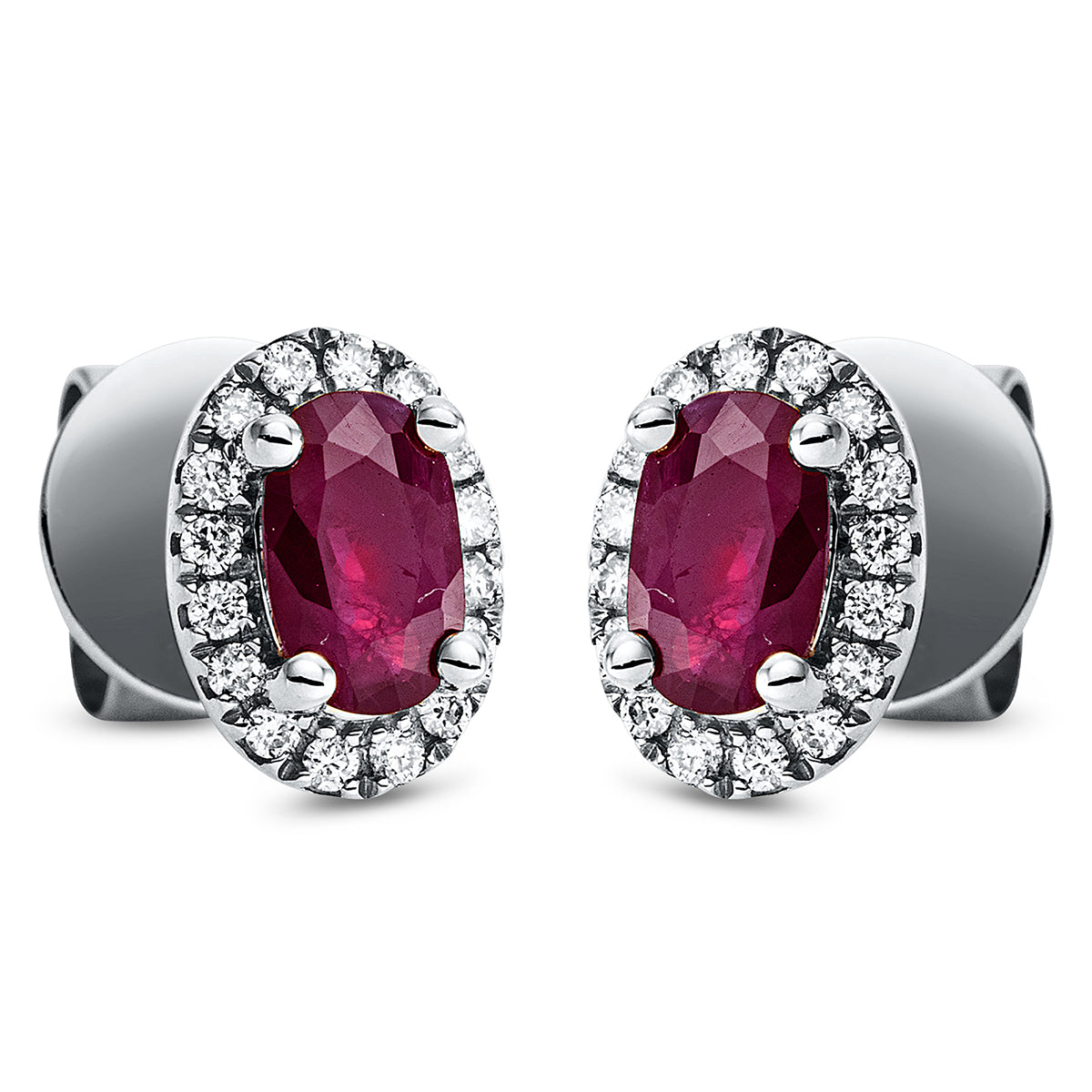 Ohrstecker 4er-Krappe 18 kt WG