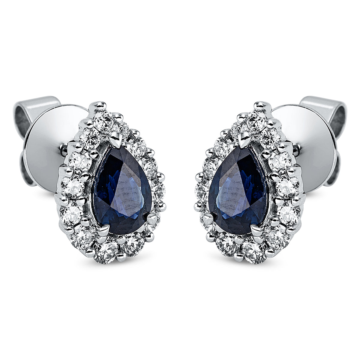 Ohrstecker 3er-Krappe 18 kt WG