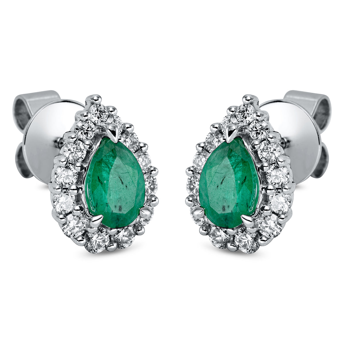 Ohrstecker 3er-Krappe 18 kt WG