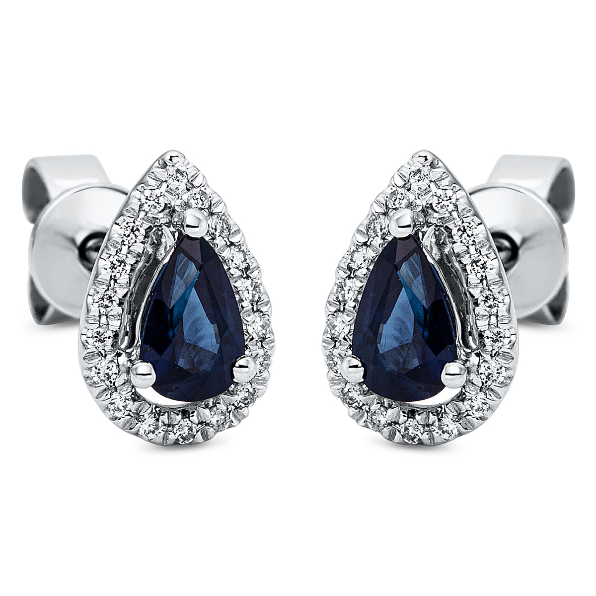 Ohrstecker 3er-Krappe 18 kt WG