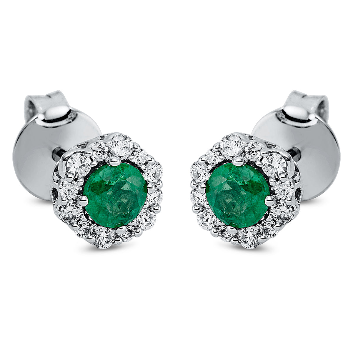 Ohrstecker 4er-Krappe 18 kt WG