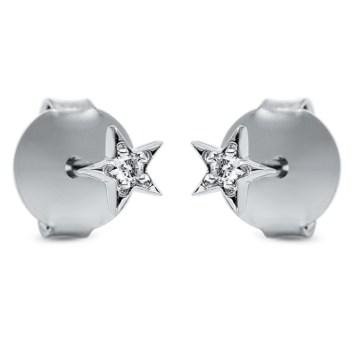 Ohrstecker 18 kt WG Stern