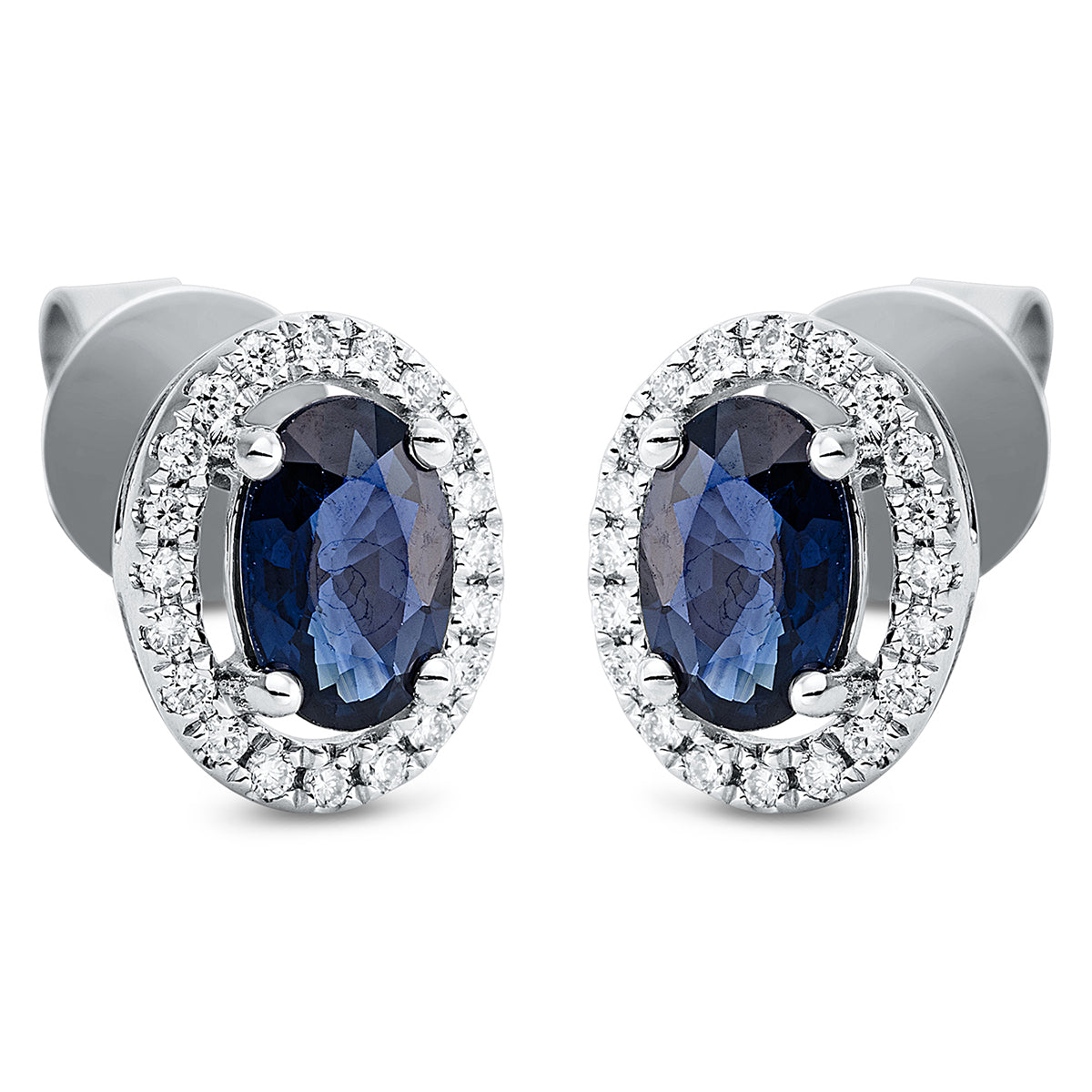 Ohrstecker 4er-Krappe 18 kt WG