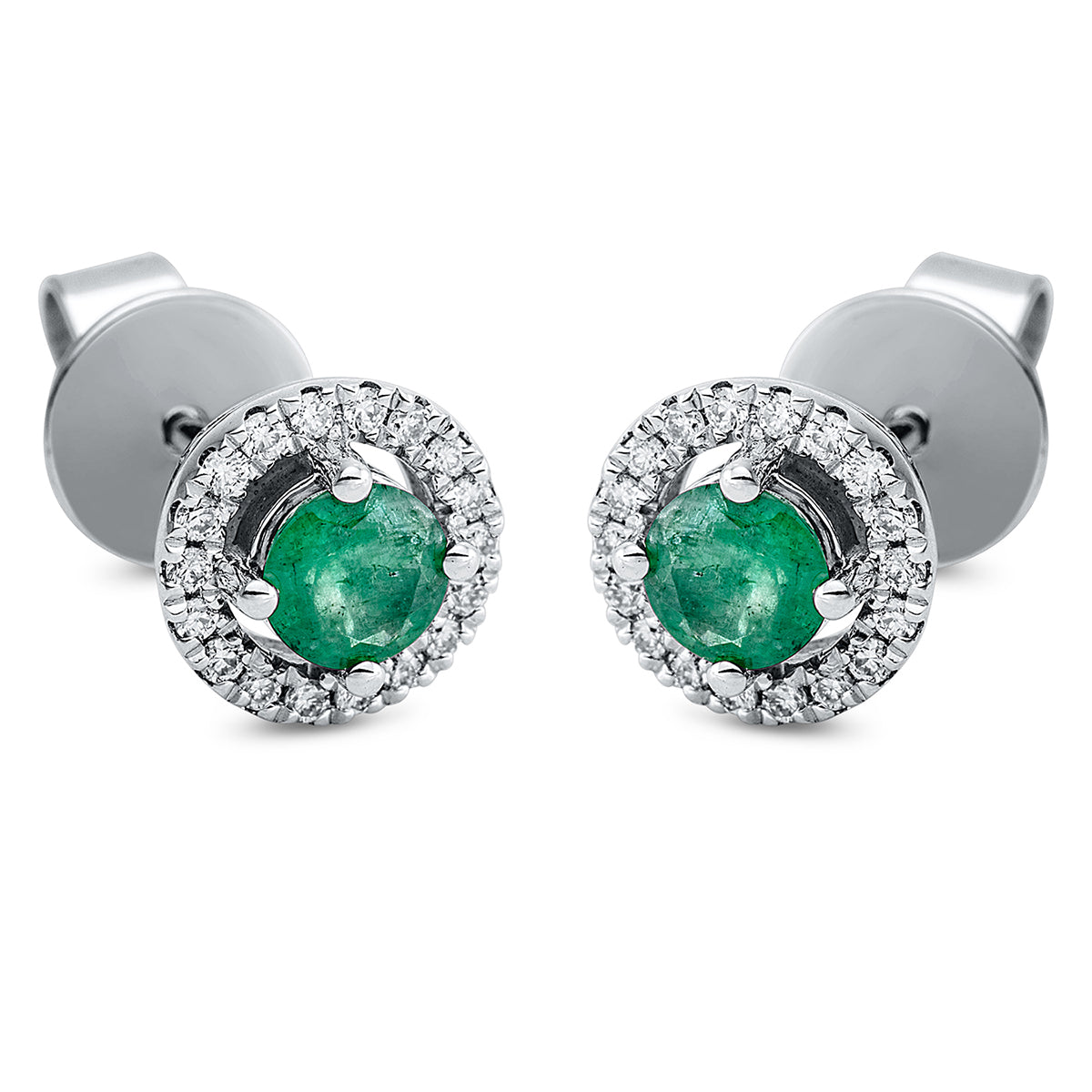 Ohrstecker 4er-Krappe 18 kt WG