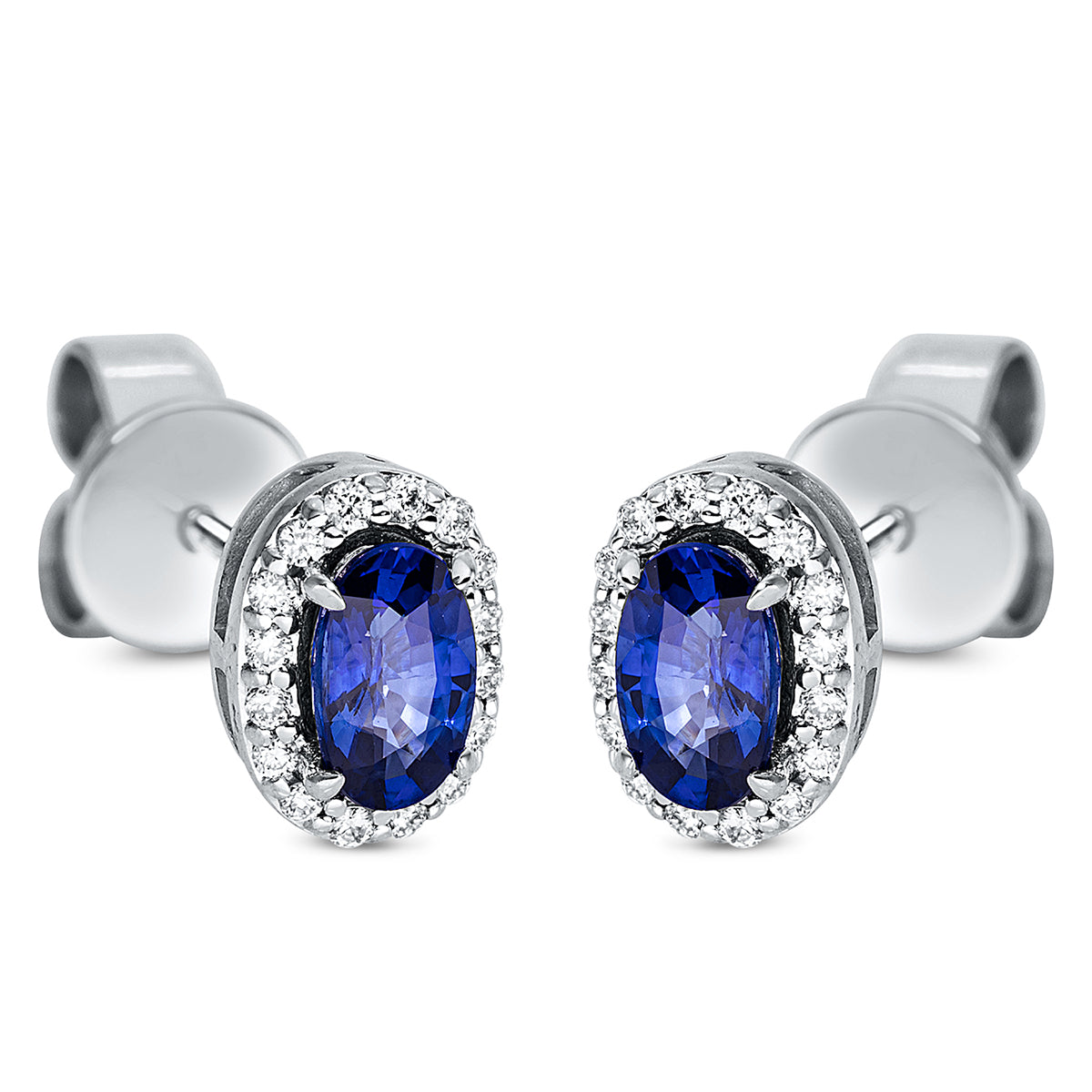 Ohrstecker 4er-Krappe 18 kt WG