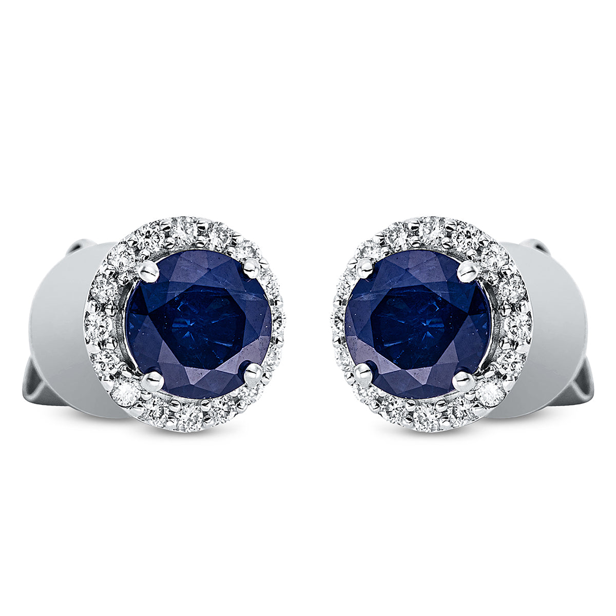 Ohrstecker 4er-Krappe 18 kt WG