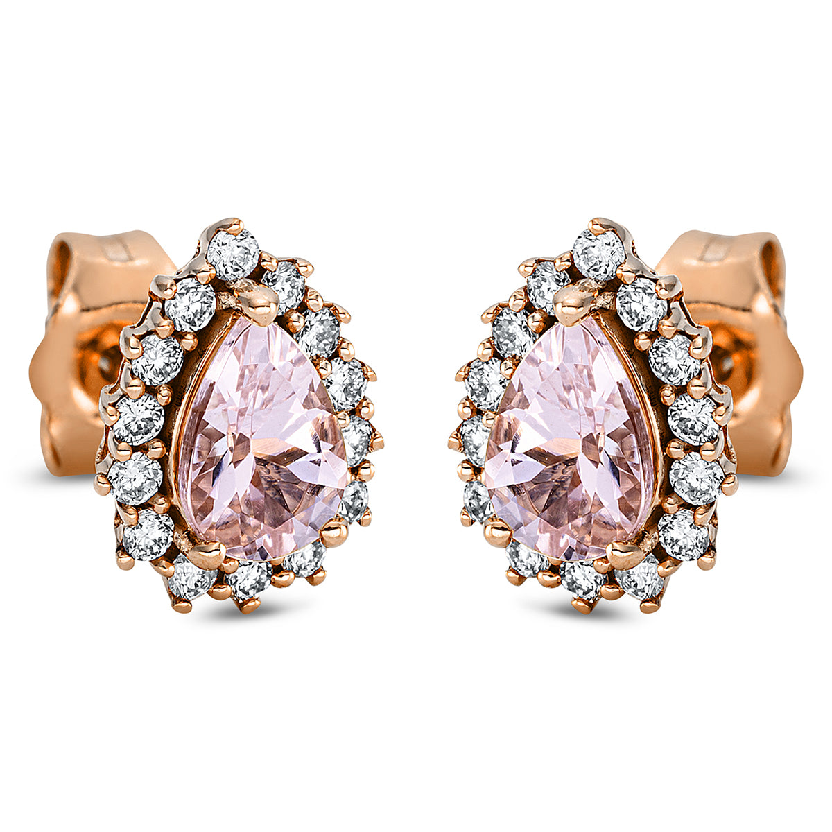 Ohrstecker 3er-Krappe 18 kt RG