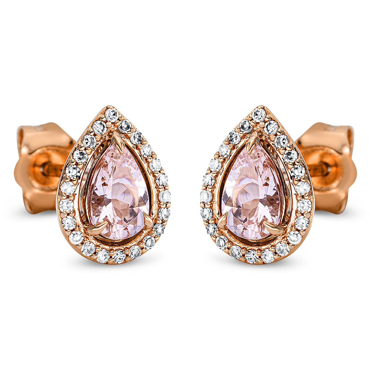 Ohrstecker 3er-Krappe 18 kt RG