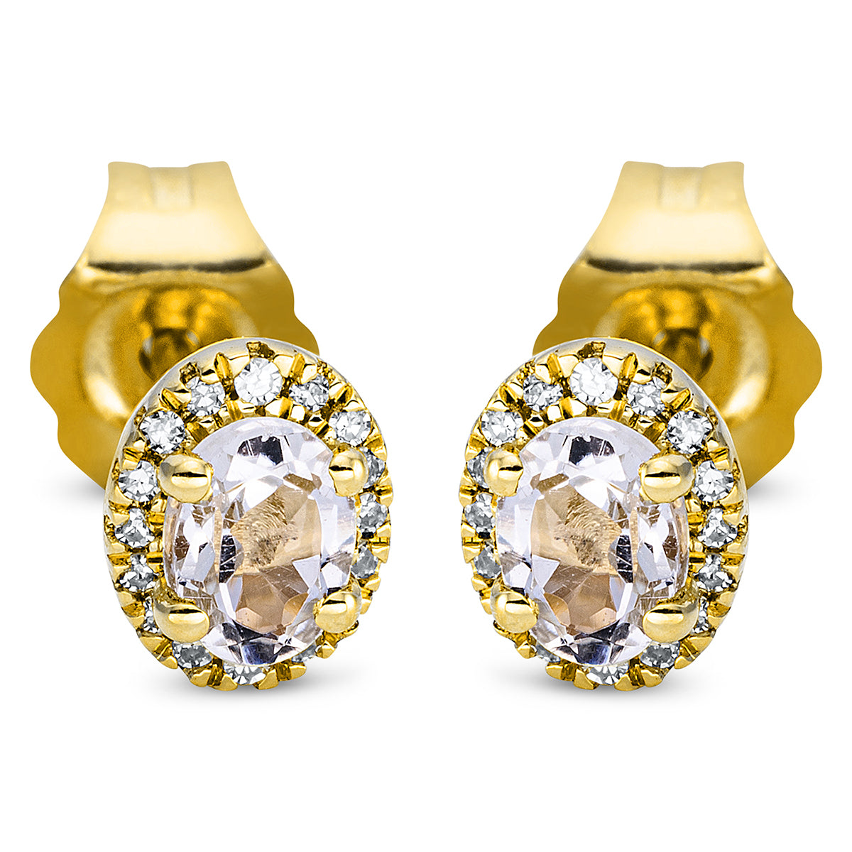 Ohrstecker 4er-Krappe 18 kt GG