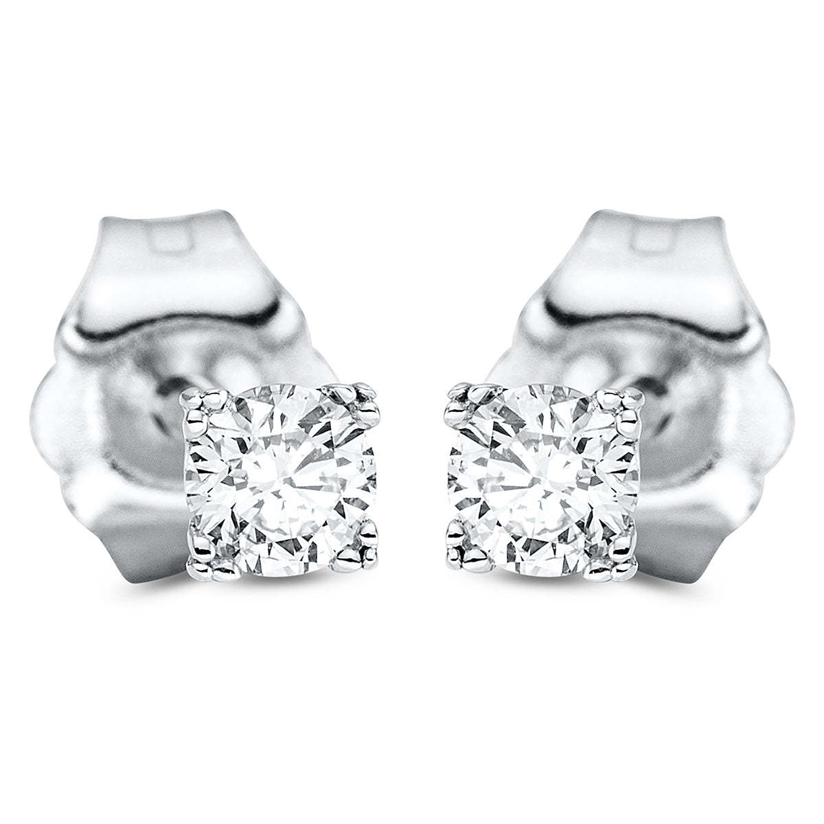 Ohrstecker 4er-Krappe 18 kt WG