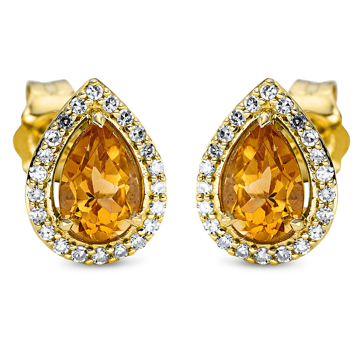 Ohrstecker 3er-Krappe 18 kt GG