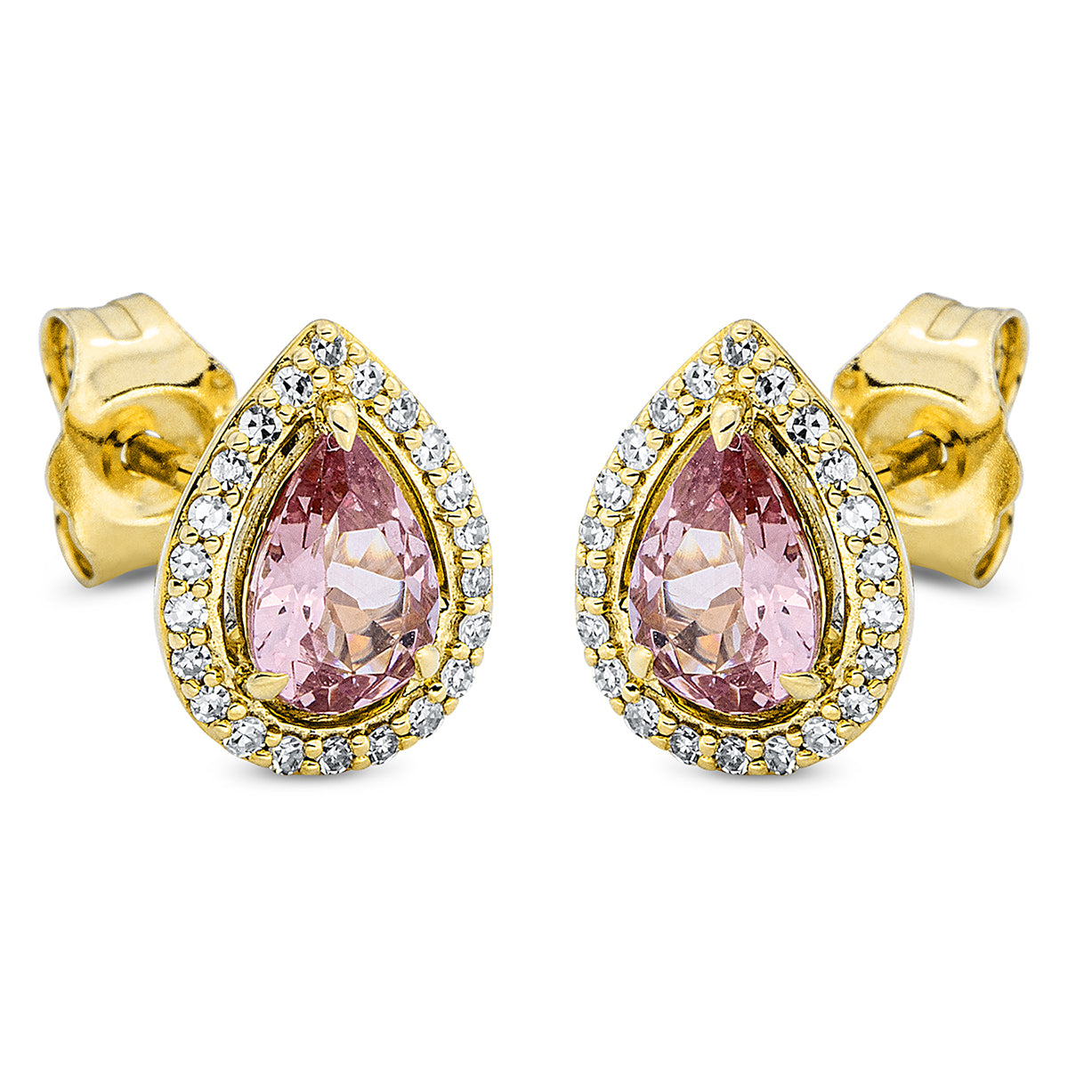 Ohrstecker 3er-Krappe 18 kt GG