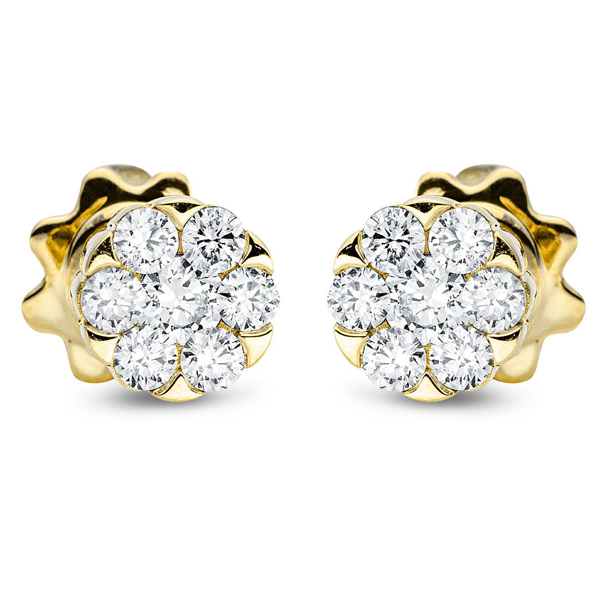 Ohrstecker 18 kt GG Kreis