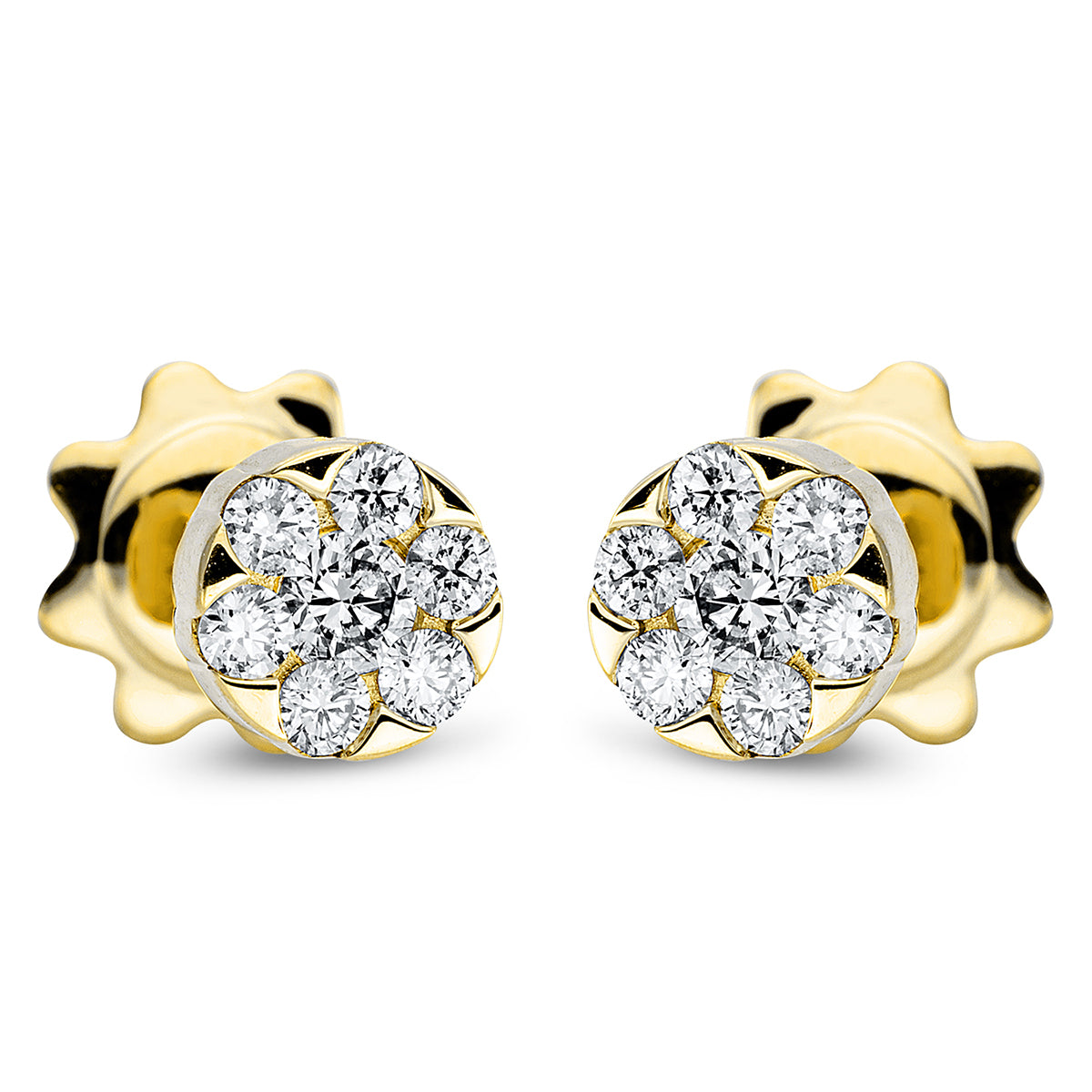 Ohrstecker 18 kt GG Kreis