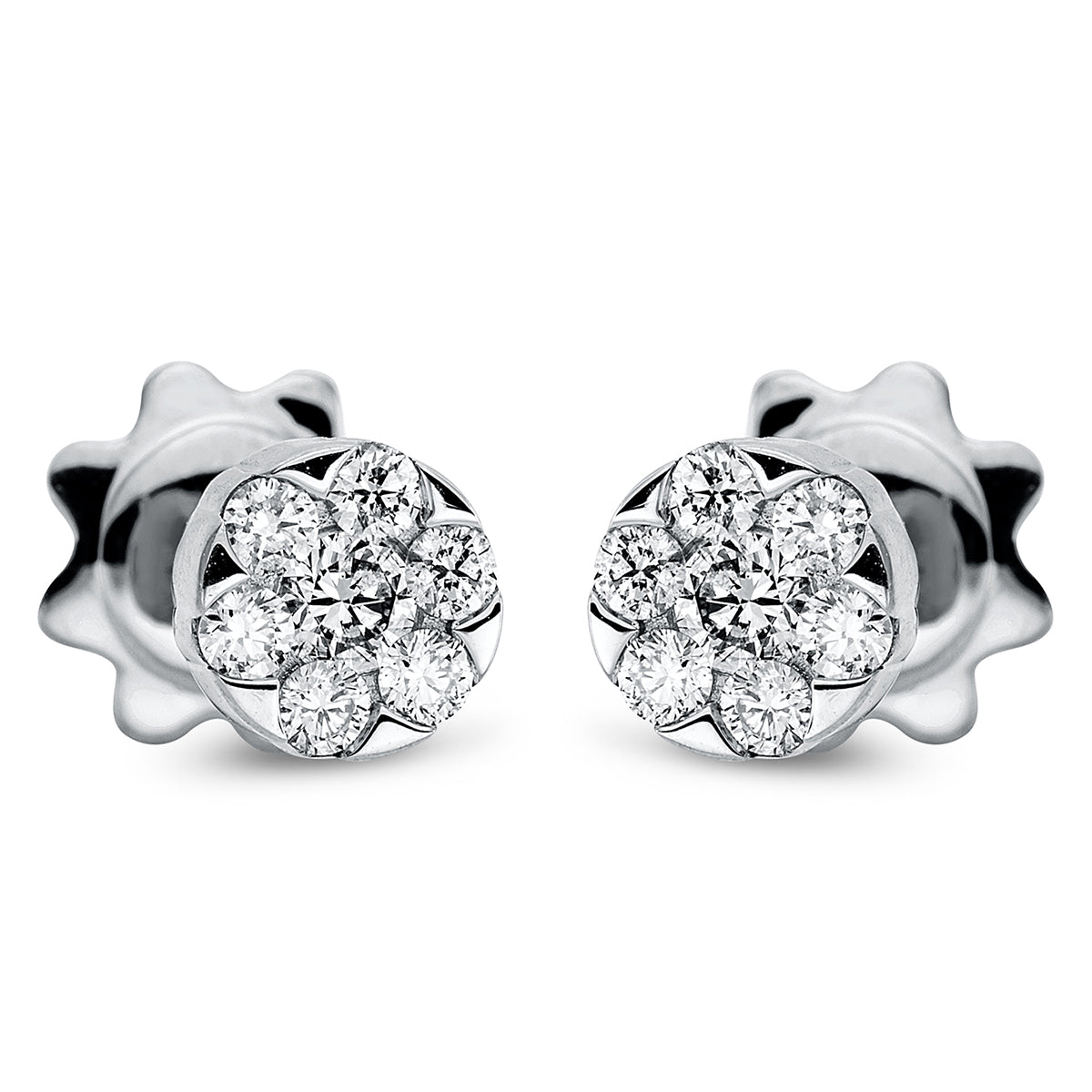 Ohrstecker 18 kt WG Kreis