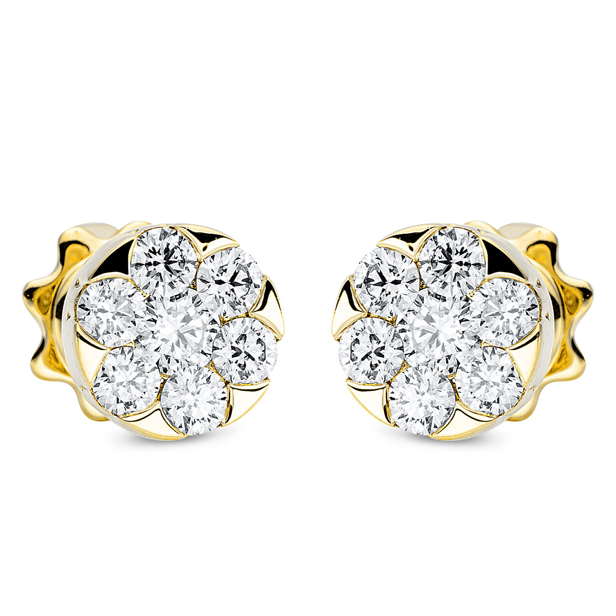 Ohrstecker 18 kt GG Kreis