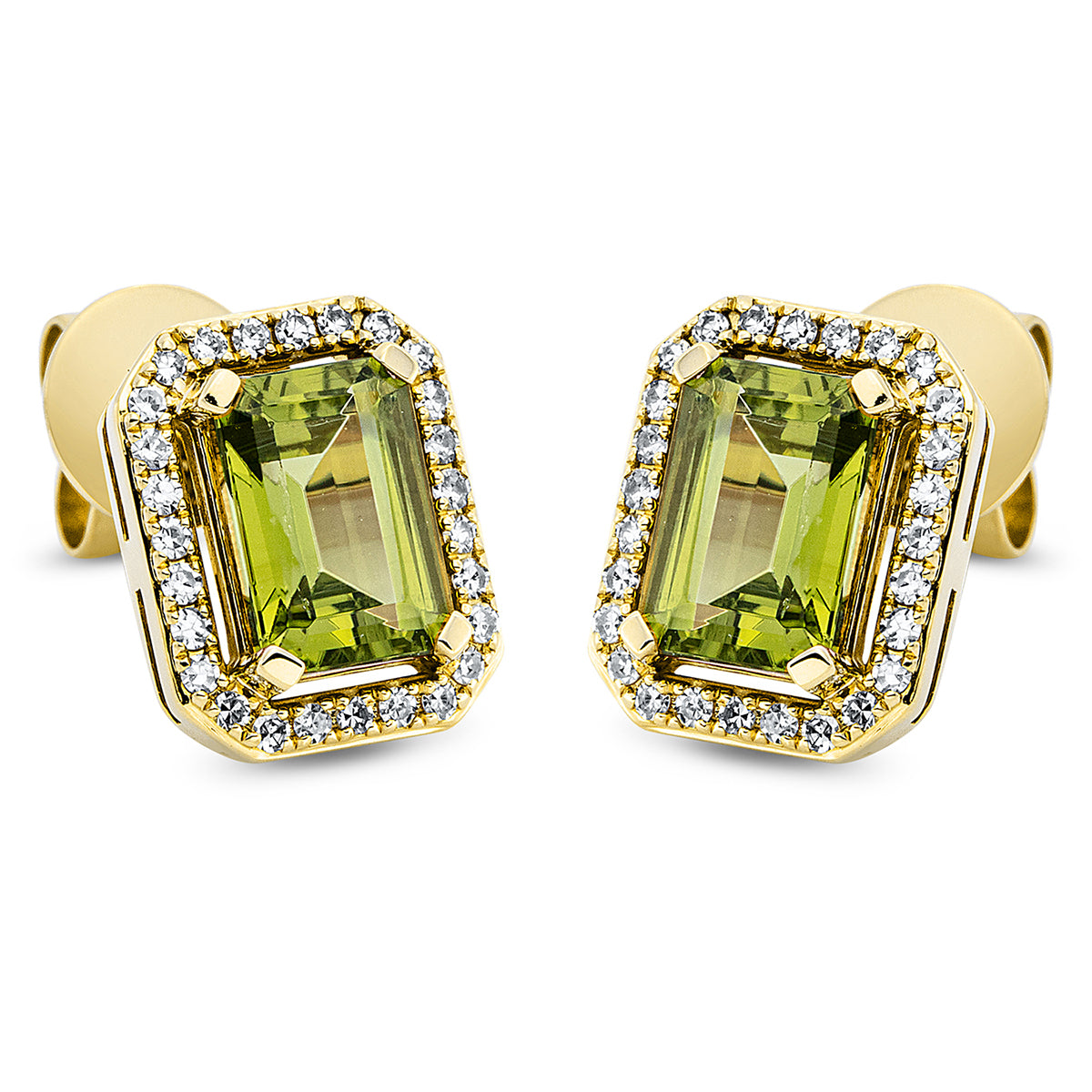 Ohrstecker 4er-Krappe 18 kt GG