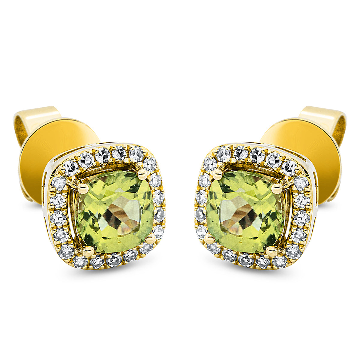 Ohrstecker 4er-Krappe 18 kt GG