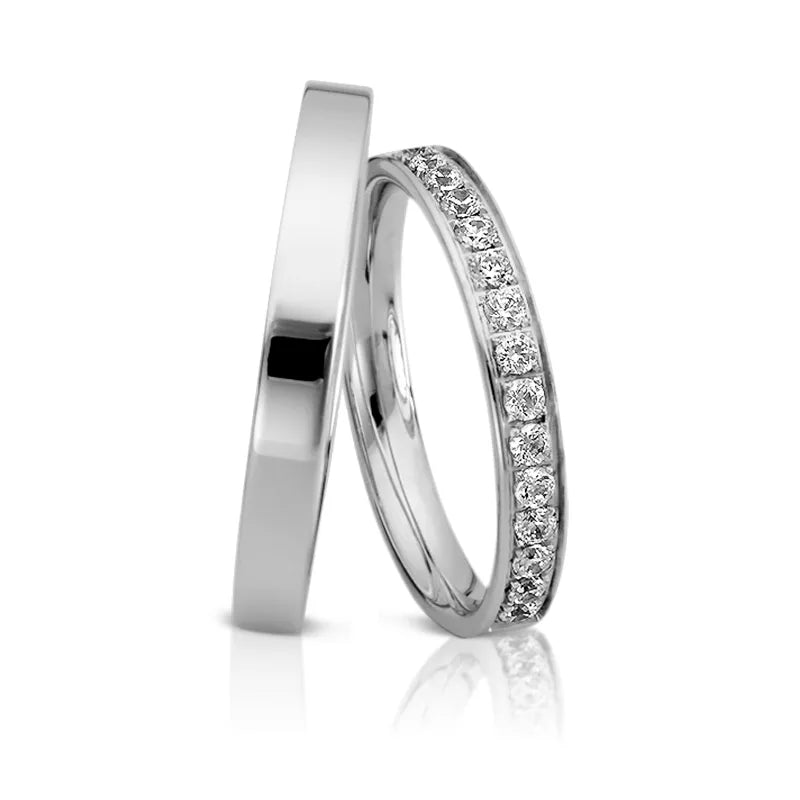 Trauringe Platin schmal