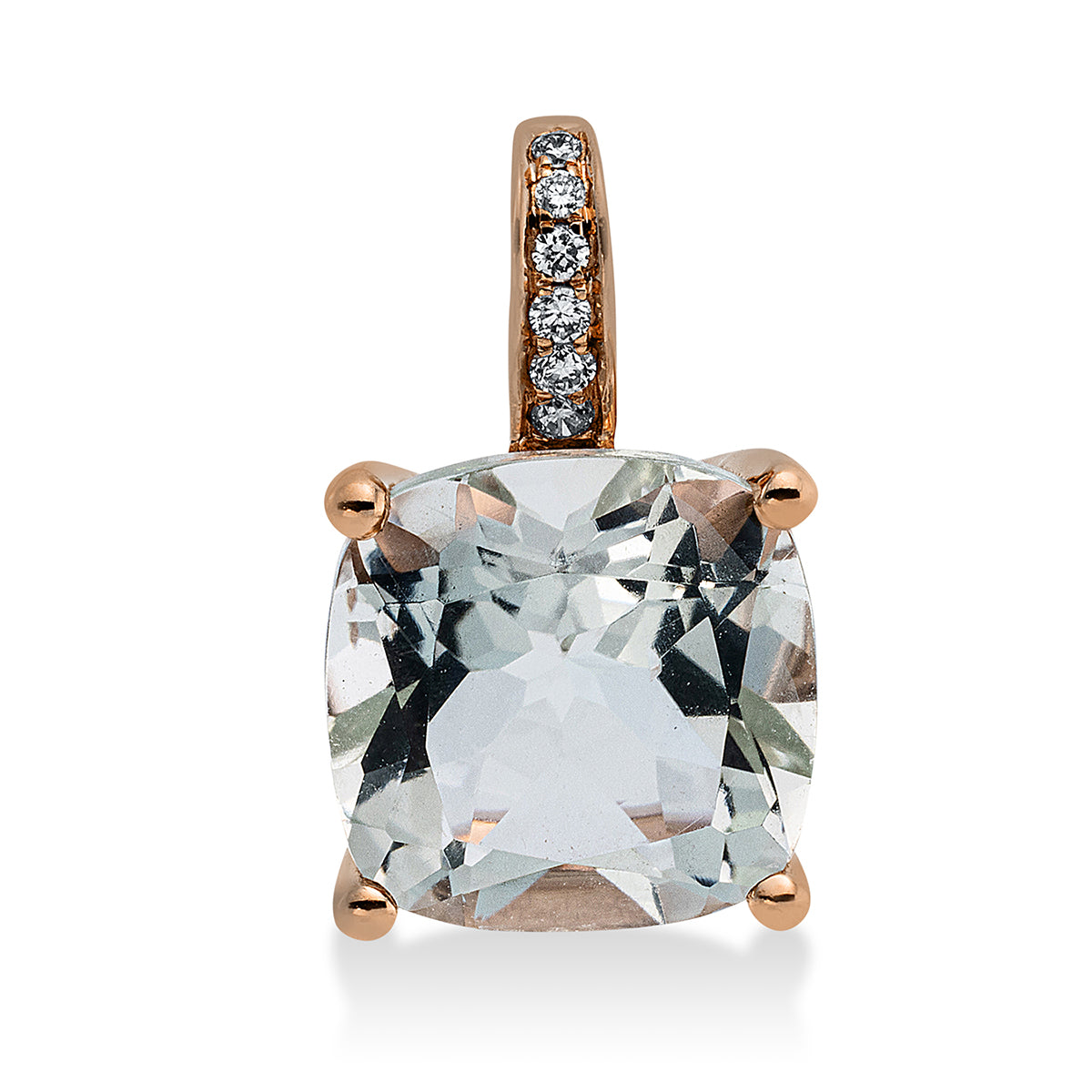 Anhänger 4er-Krappe 18 kt RG, mit Öse