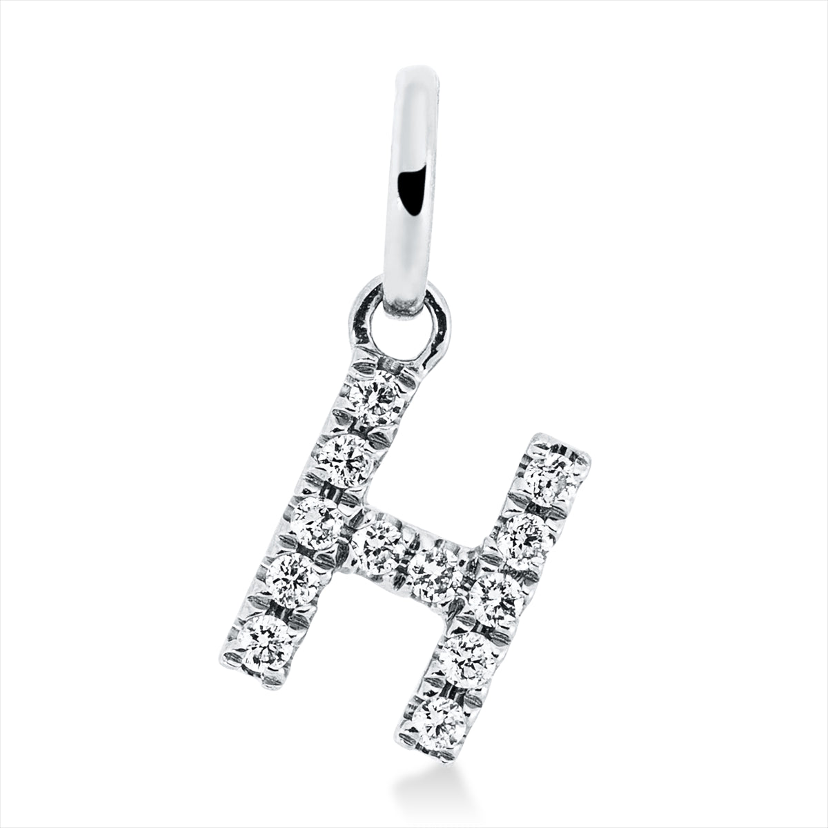 Anhänger 18 kt WG H, mit Öse