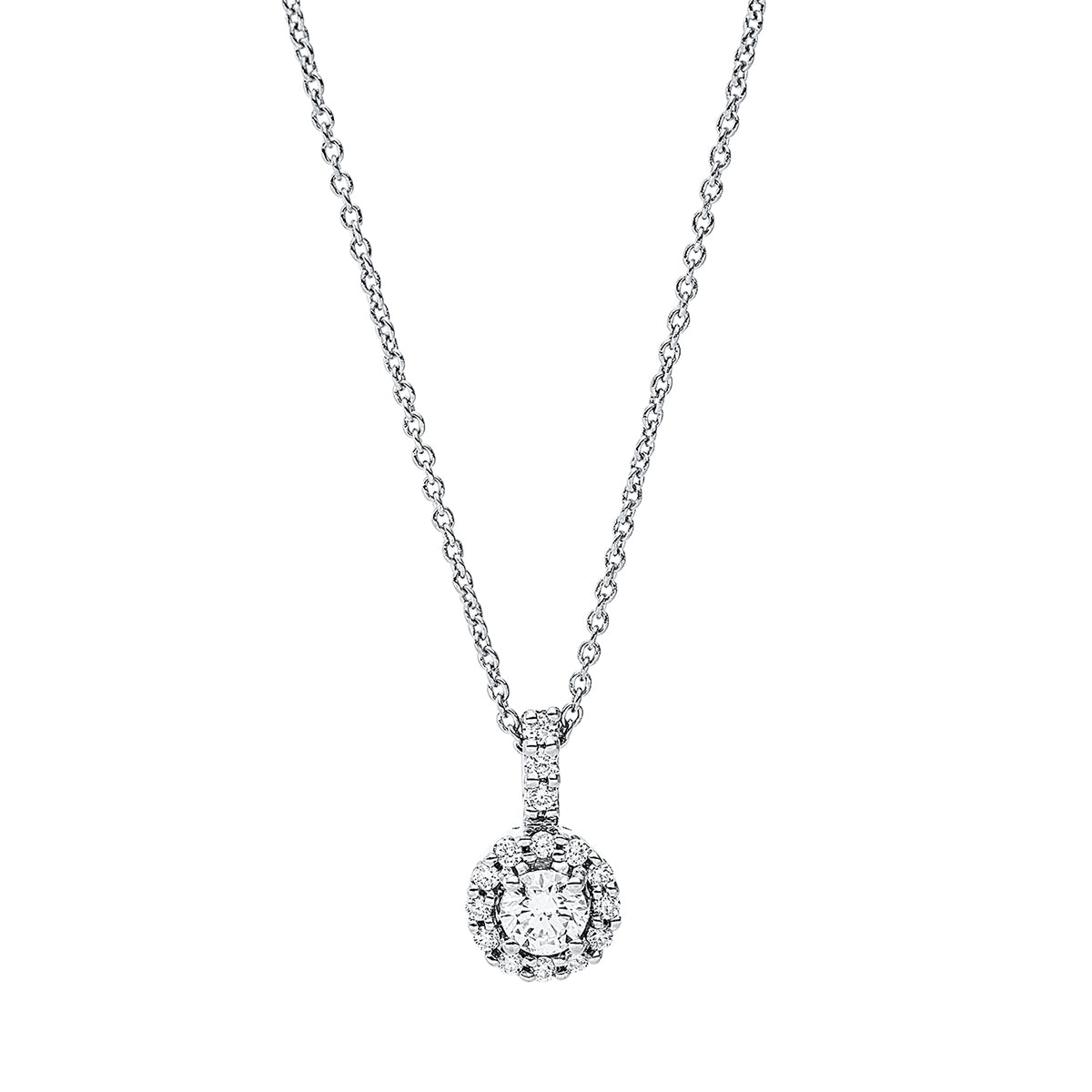 Collier 18 kt WG, mit Öse