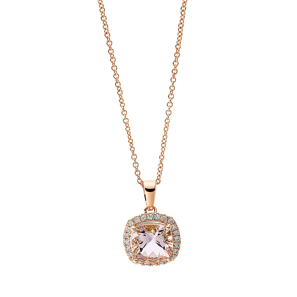Collier 18 kt RG, mit Öse